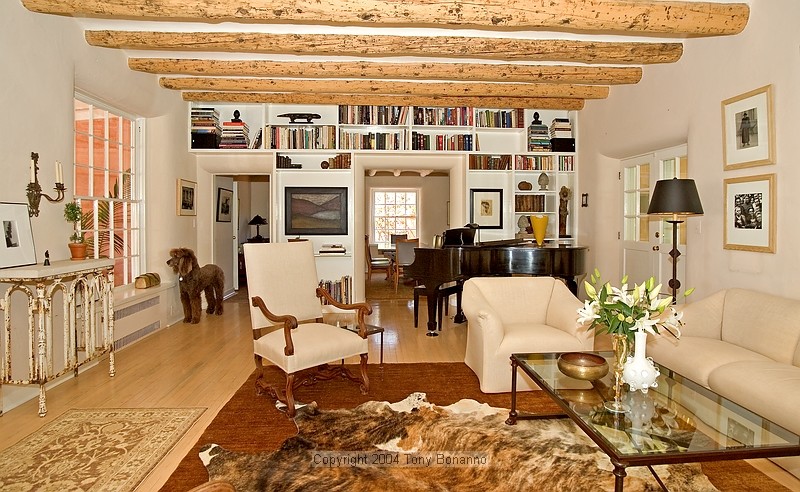 Living room - traditional living room idea in Albuquerque