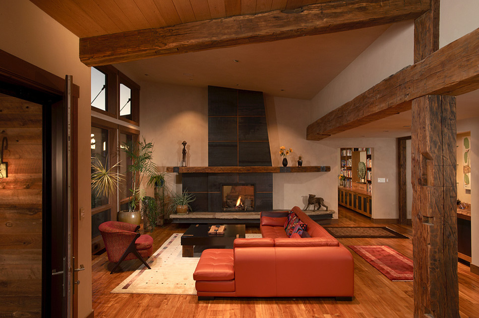 Eclectic living room in Denver.