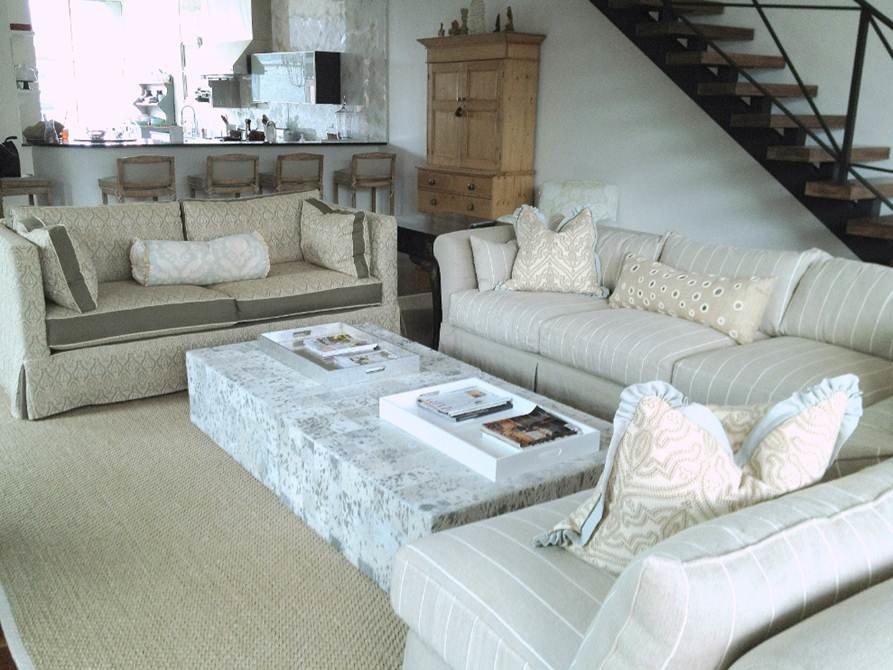 Mixture of Textures Living Room Traditional Living Room Los Angeles by Quatrine Custom