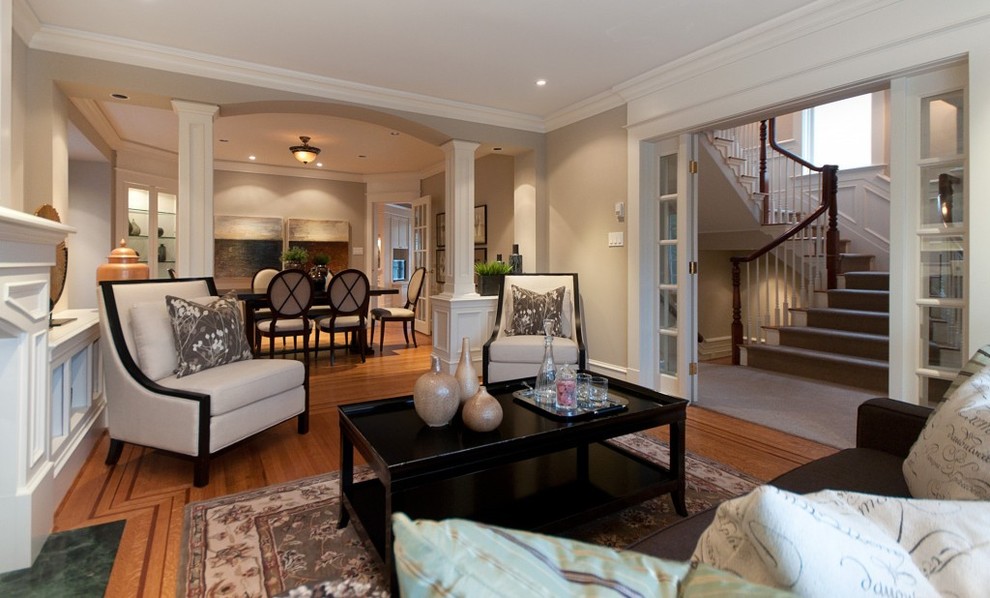 Model Home Staging Clásico Salón Jacksonville Houzz