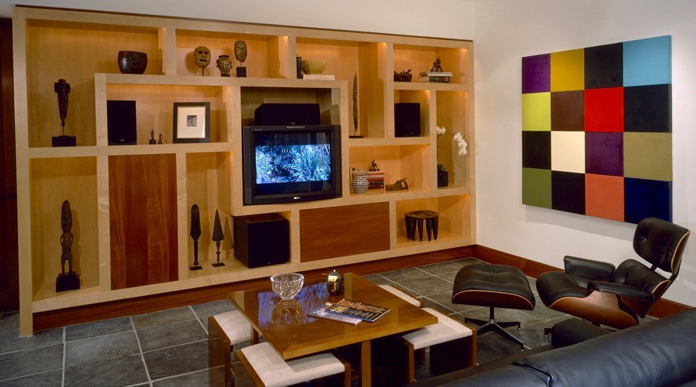 Large modern open plan living room in Orange County.
