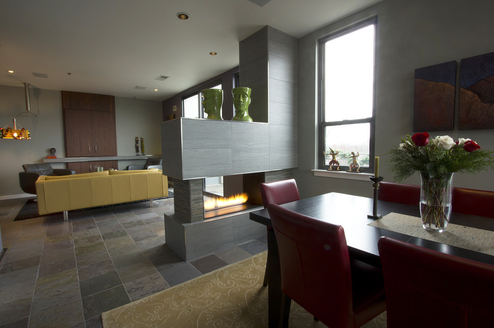 Example of a minimalist living room design in DC Metro