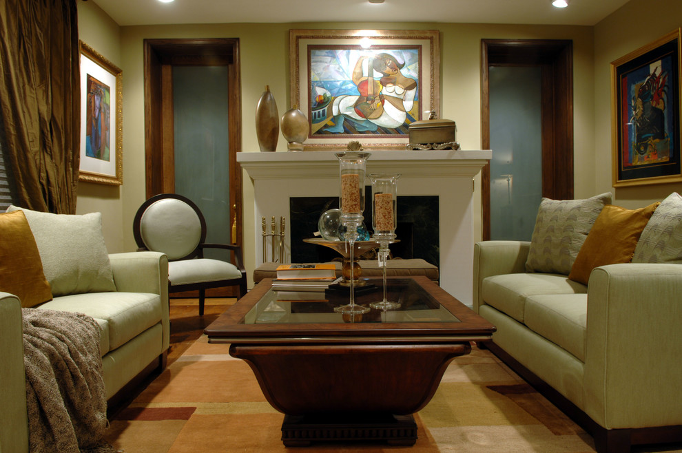 Modern Elegant Living Room Traditional Living Room DC Metro by