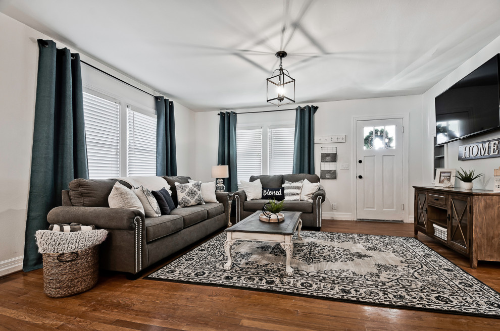 Modern Farmhouse AirBnB Farmhouse Living Room Other by Autumn