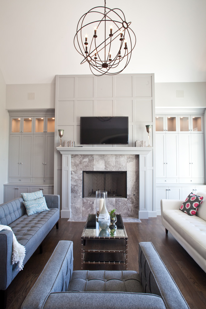 Modern French Country - Transitional - Living Room - Calgary - by