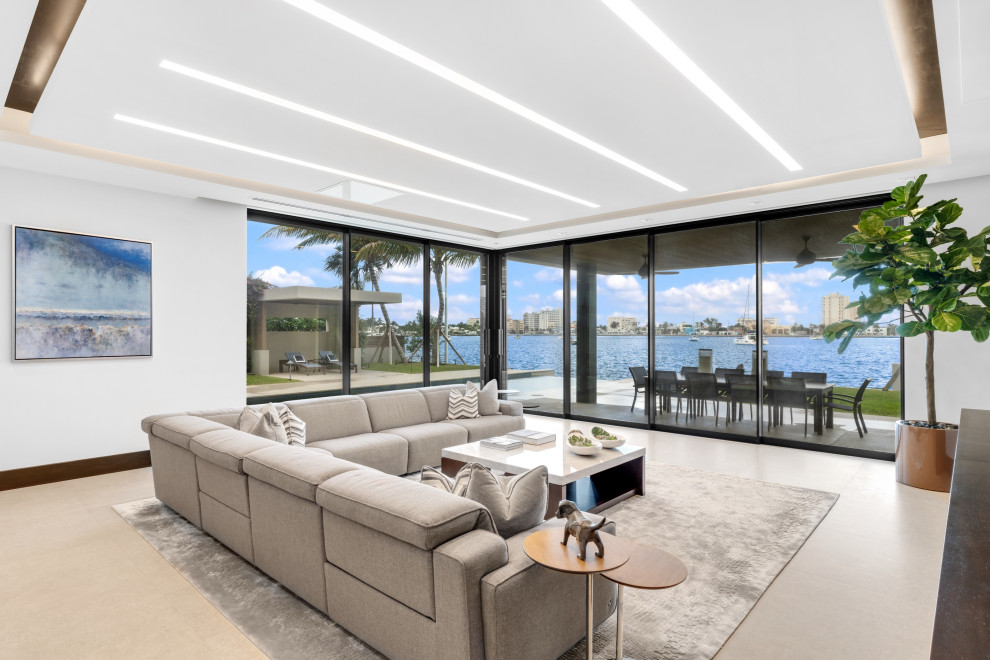 Modern home: Hollywood florida - Contemporary - Living Room - Miami ...
