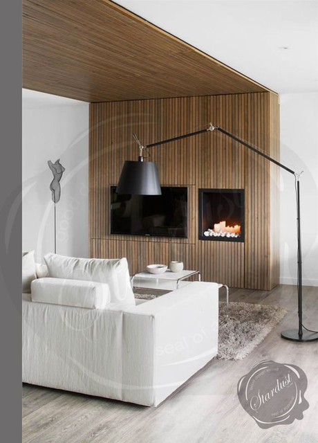 Modern Living Room Design with Artemide Tolomeo Mega Floor Lamp - Moderne -  Salon - New York - par Stardust Modern Design | Houzz