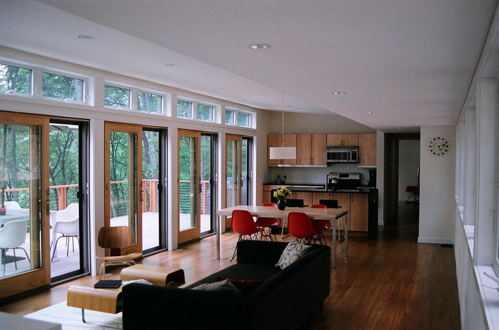Стильный дизайн: гостиная комната в стиле модернизм - последний тренд