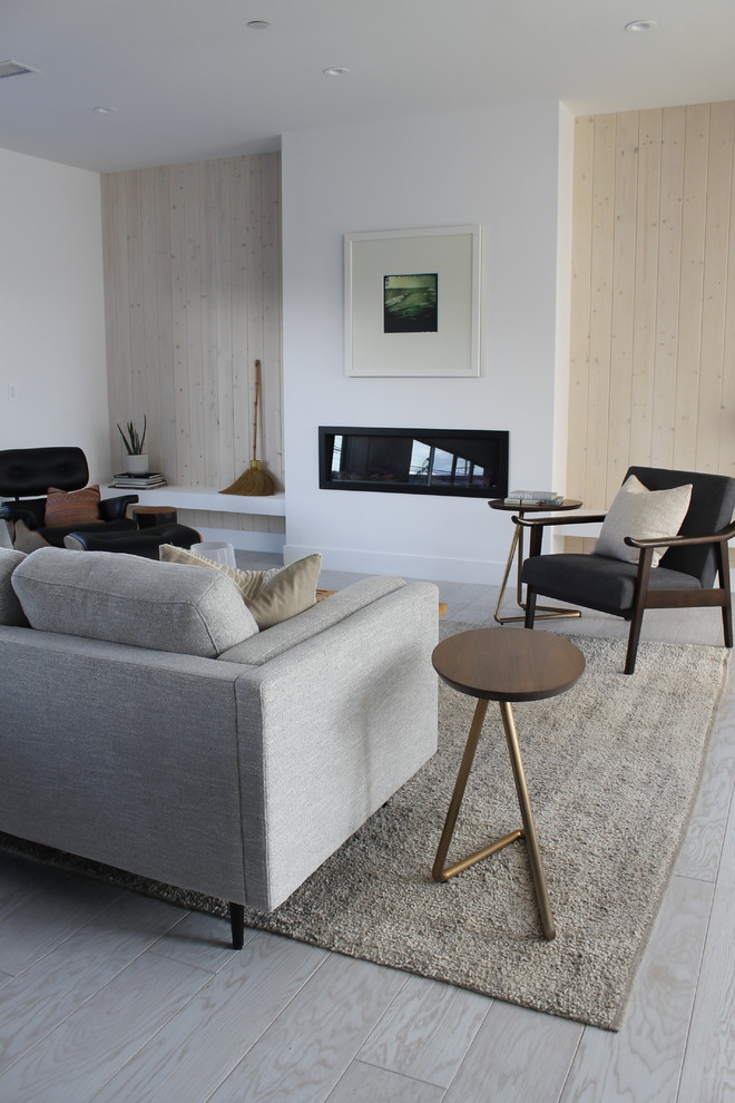 This is an example of a scandinavian living room in Los Angeles.