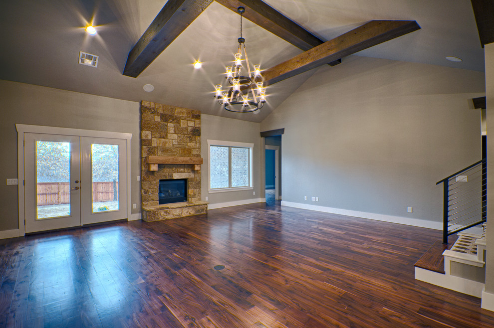 Modern Mountain Del Mar Rustic Living Room Oklahoma City by