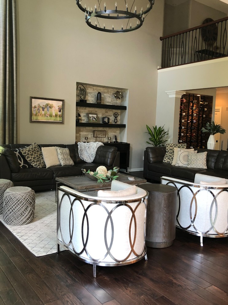 Modern-Rustic-Glam living room - Modern - Living Room - Columbus - by ...