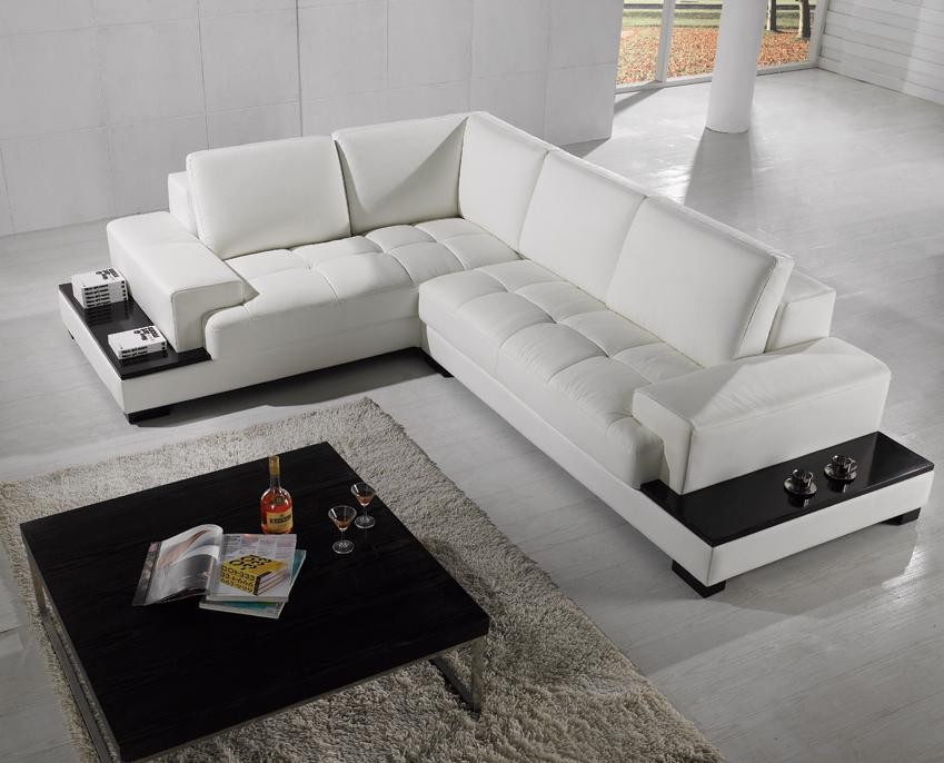 Modern Sectional Sofa Houzz, Contemporary Sectional Leather Sofa