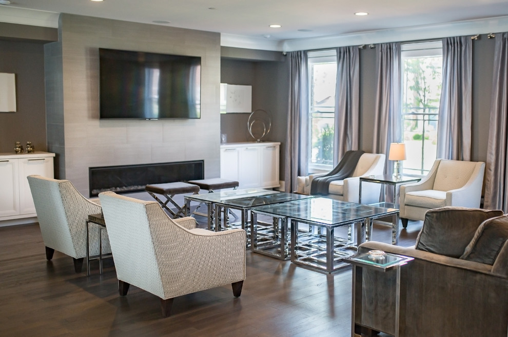 Modern Wheaton Condominium Modern Living Room Chicago by Toms