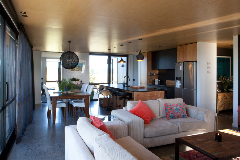 Modernism in the Wetlands - Modern - Living Room - Auckland - by Box ...