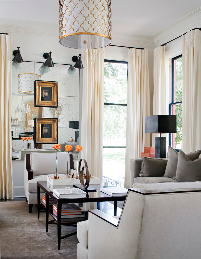 Inspiration for a transitional living room remodel in New Orleans