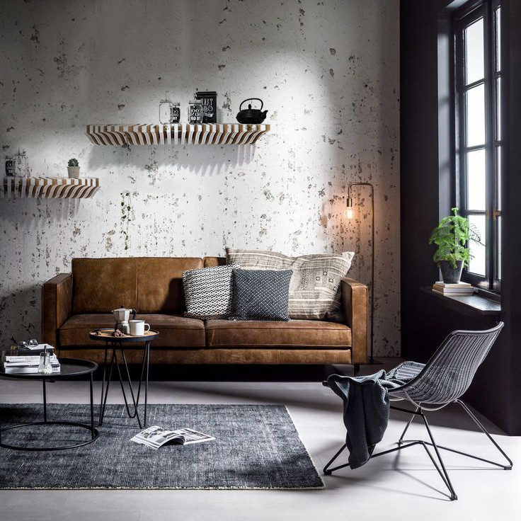 Scandinavian living room in Barcelona.