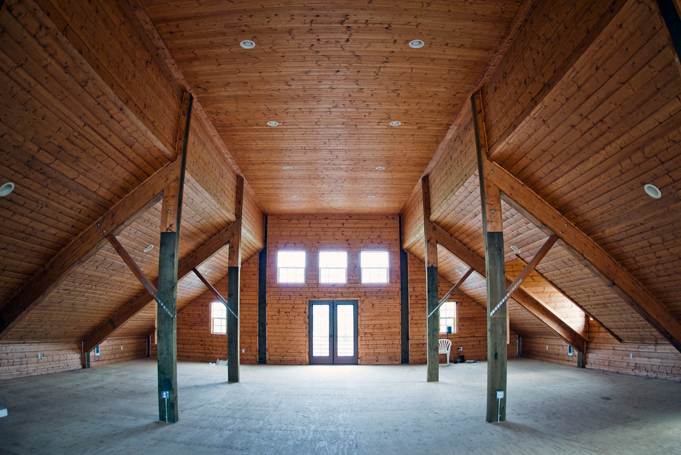 Monitor (RCA) Barns Rustic Living Room Seattle by Barn Pros Houzz