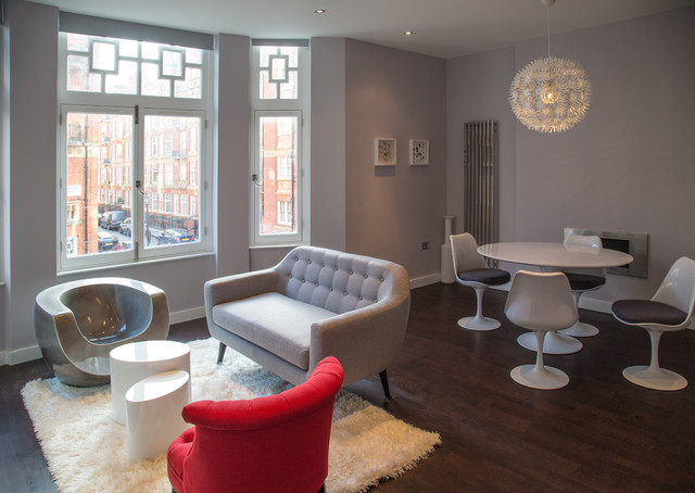 MONTAGU MANSIONS MARYLEBONE W1U Contemporary Living Room 