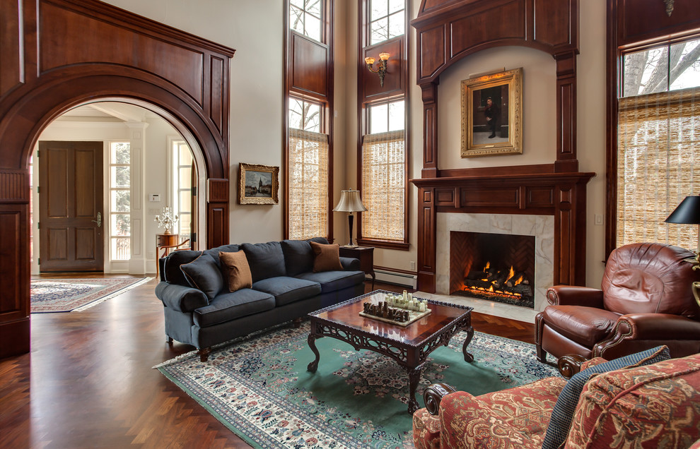 Motorized Roman Shades Traditional Living Room Denver by LuTek