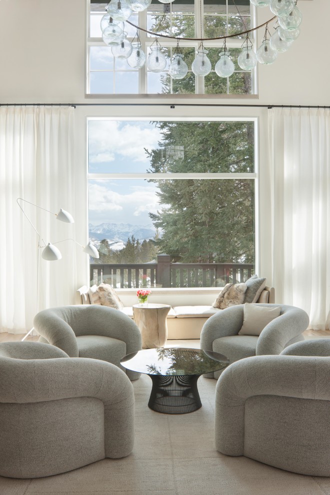 Inspiration for a large modern living room remodel in Denver