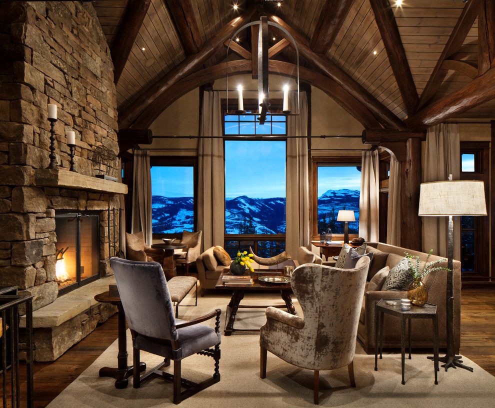 Mountain Home Remodel Rustic Living Room Other by Highline