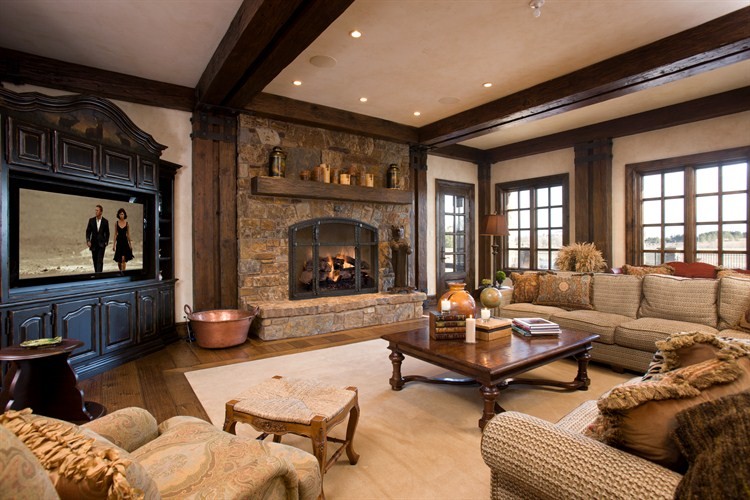 Traditional living room in Minneapolis.