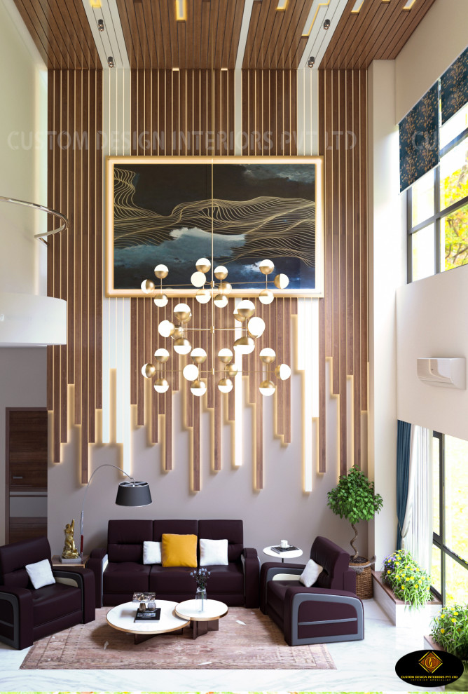 Mrs Anita's Modern Luxury Living Room | Kolkata | CDI - Modern - Living ...