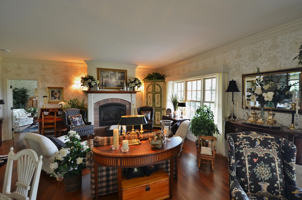 Classic living room in Boston.