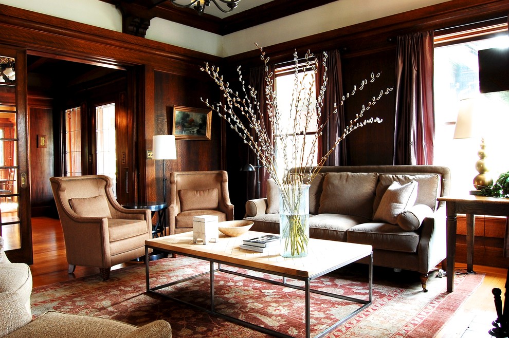My Houzz Early 1900s Home Blends Traditional Design With Comfort And Style Living Room New York By Corynne Pless - Examples Of Traditional Home Decor