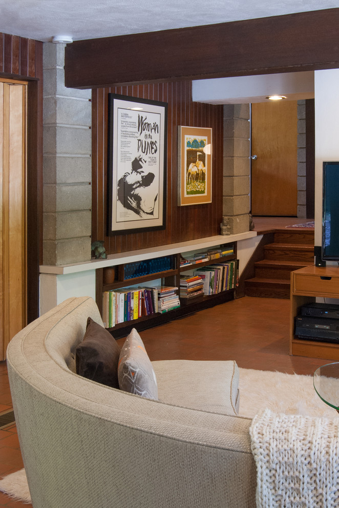 Inspiration for a 1960s living room remodel in Philadelphia