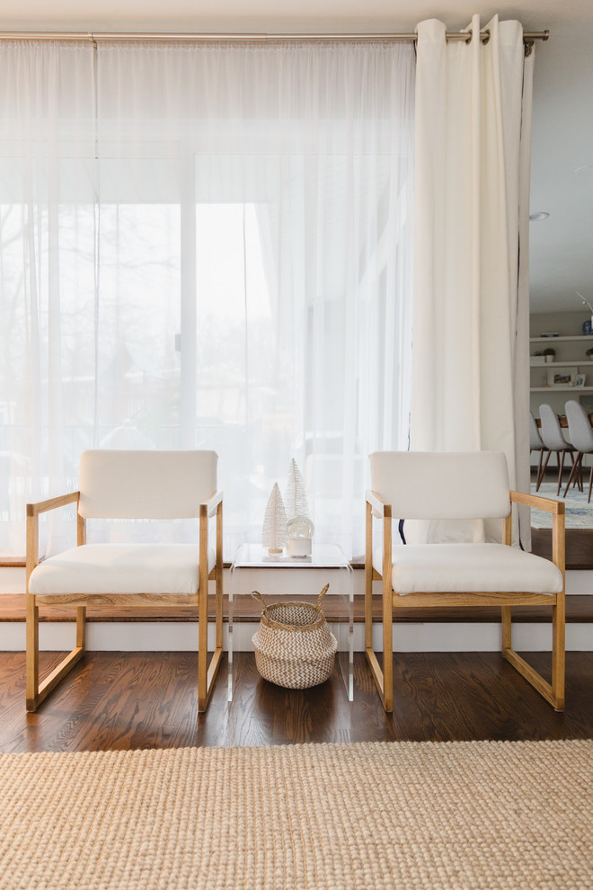 Scandinavian living room in Chicago.