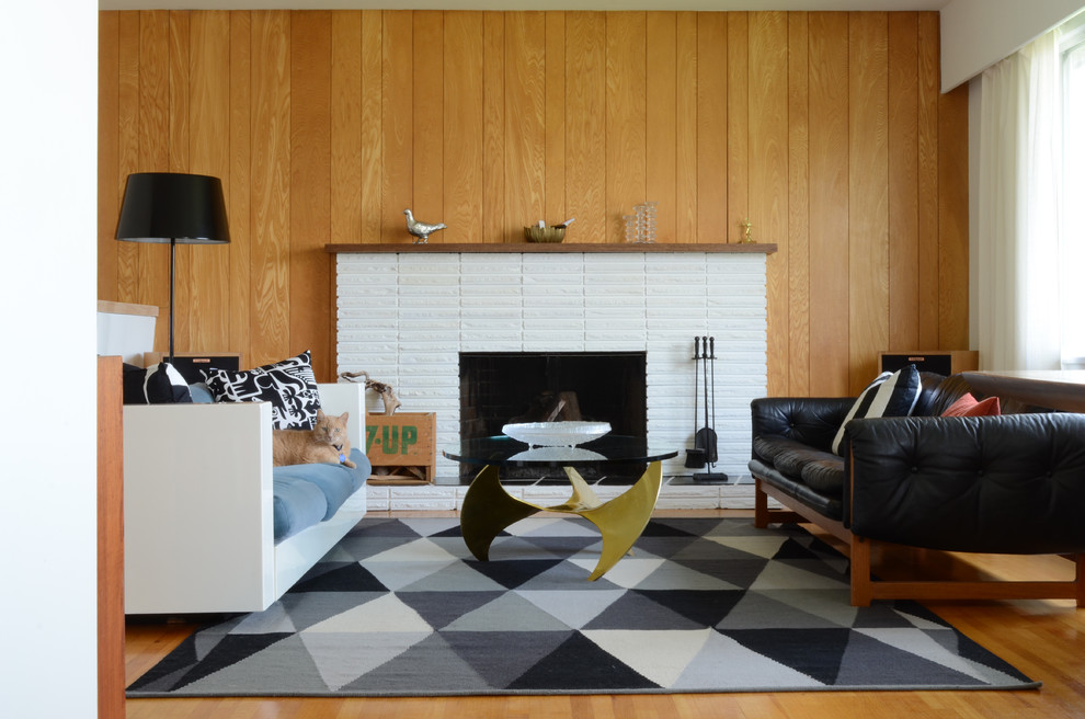 Midcentury living room in Vancouver.