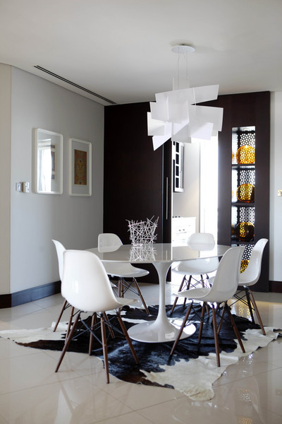 Dining room - contemporary dining room idea in Other