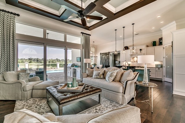 Myrtle Beach Sc Grande Dunes Model Home Interior Design Coastal Living Room Other By Lowrey Design Group Inc Houzz