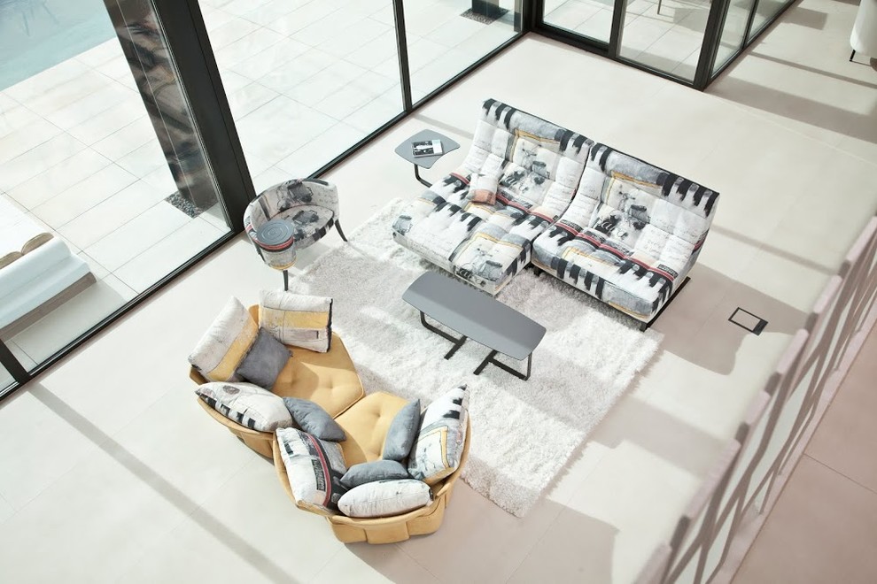 Mysoul Modern Fabric Sectional Sofa by Famaliving Modern Living