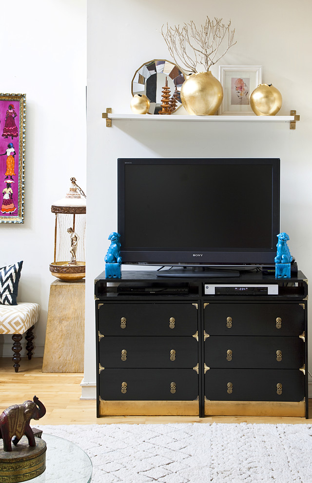 Living room - eclectic living room idea in Philadelphia