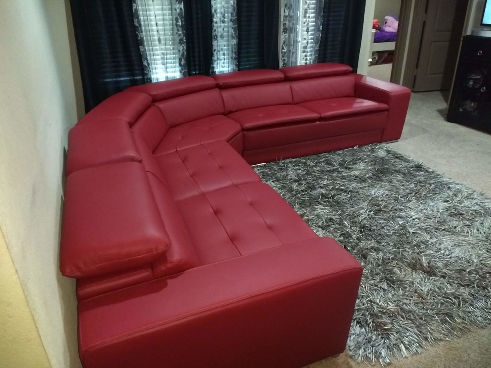 Naomi Sectional Contemporary Living Room Houston by K D Home