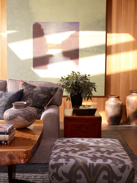 Native Woods Contemporary Living Room Los Angeles By Tim Clarke