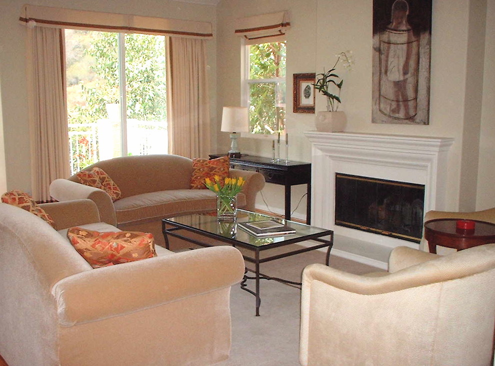neutral tones in a living room - Contemporary - Living Room - Los ...
