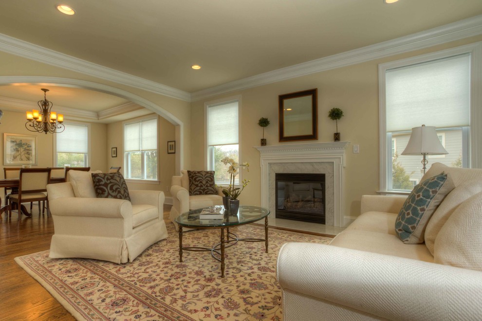 New Construction Traditional Living Room Philadelphia by Farley