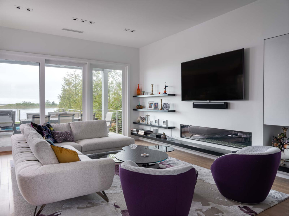 New custom home in Massapequa Contemporary Living Room New York