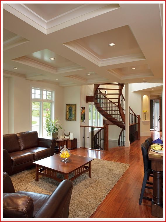 NEW HOME STAIRS & RAILINGS Contemporary Living Room Calgary by
