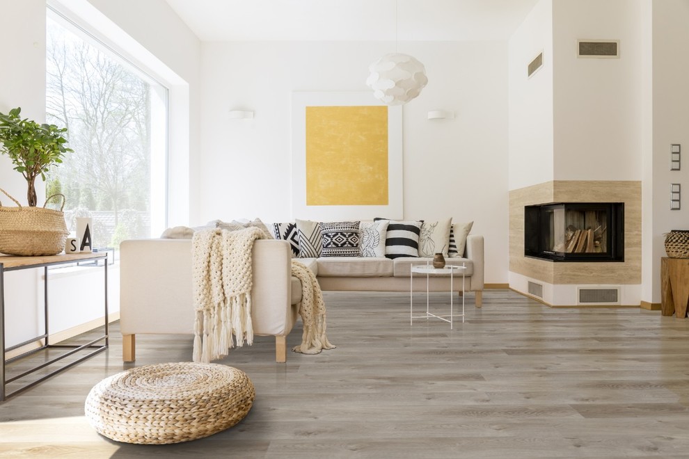 New: Luxury Vinyl Tile - Contemporary - Living Room - Orange County ...