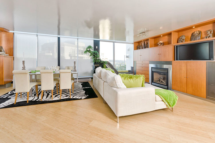 New Westminster Penthouse Contemporary Living Room Vancouver by