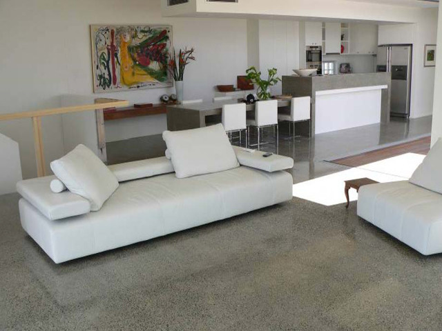Example of an urban living room design in Other