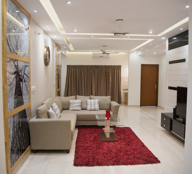 Newery Park - Chennai - Modern - Living Room - Chennai - by Concolor ...