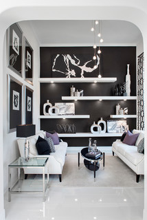 おしゃれなリビング 黒い壁 のインテリア画像 75選 22年9月 Houzz ハウズ