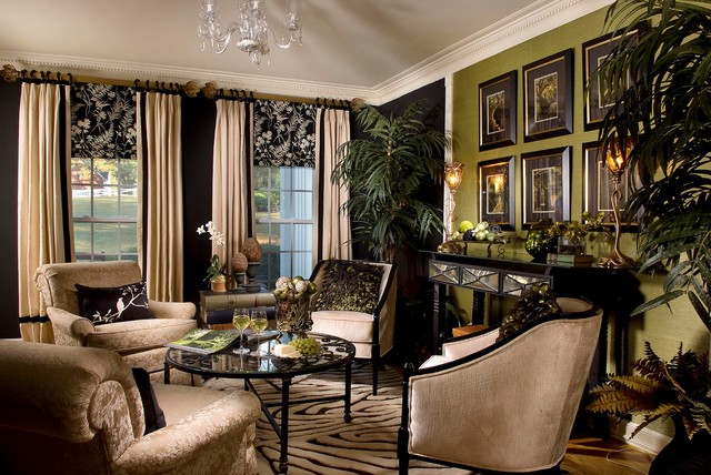 Night Time Garden Room American Traditional Living Room Atlanta By Terri Ervin Decorating Den Interiors Houzz