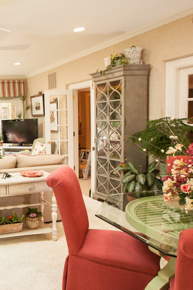 Inspiration for a timeless living room remodel in Charlotte