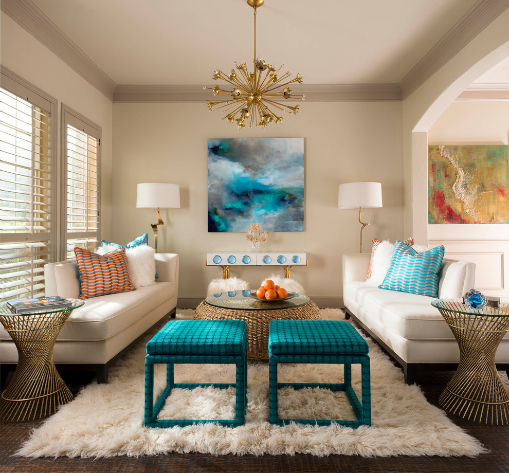 North Frisco - Transitional - Living Room - Dallas - by Mary Anne ...